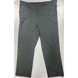 Bert Pulitzer Flat Front Dress Pants Gray Mens 44/32